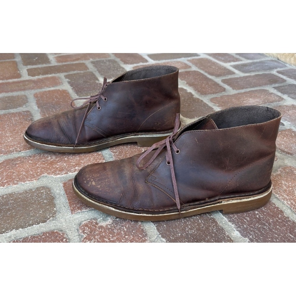 Clarks Chukka Desert Boots 34135 Size 11M Brown, Pre-loved, Heritage Comfort